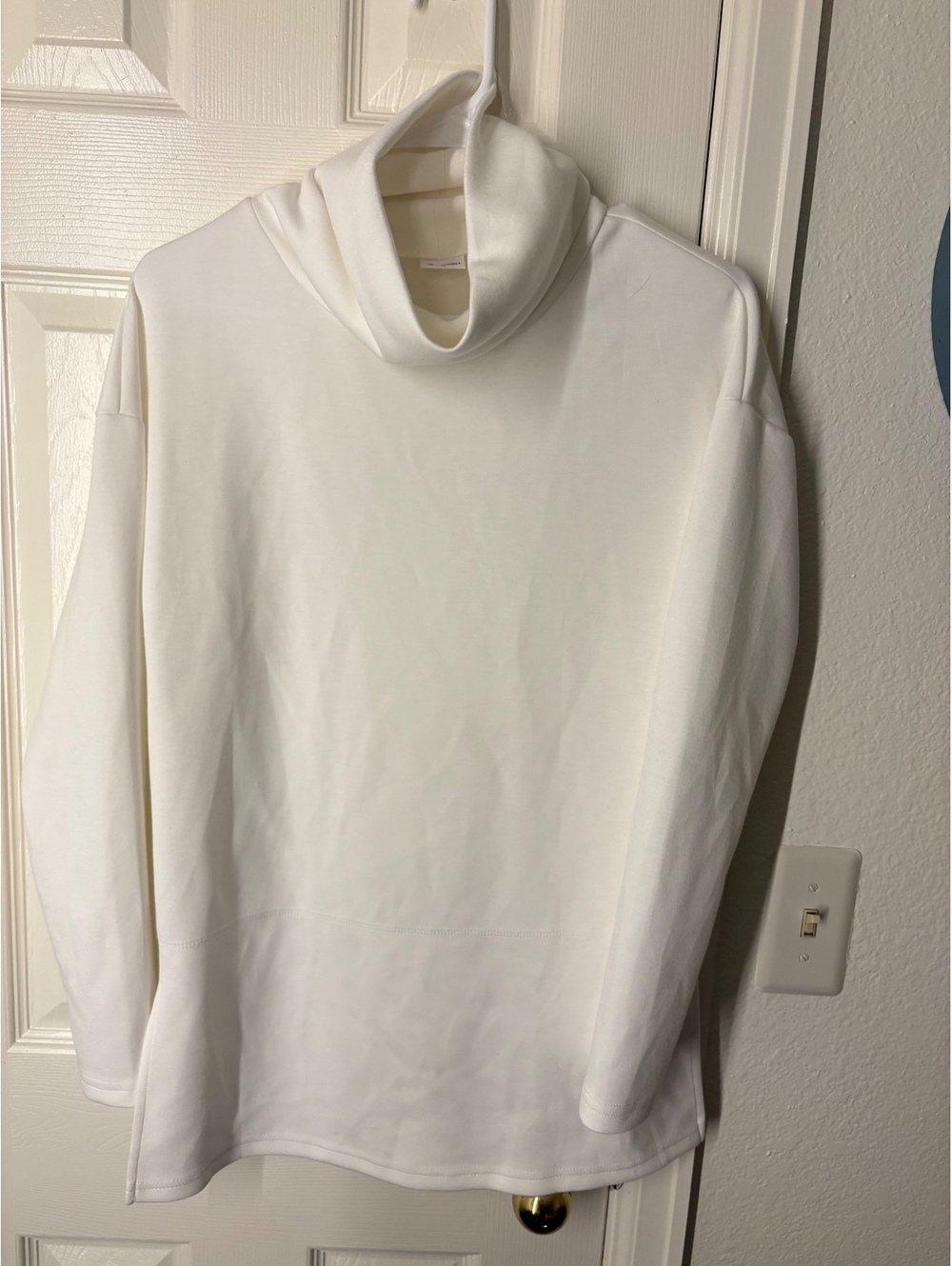 Wholl womens White Turtleneck Top Size S
